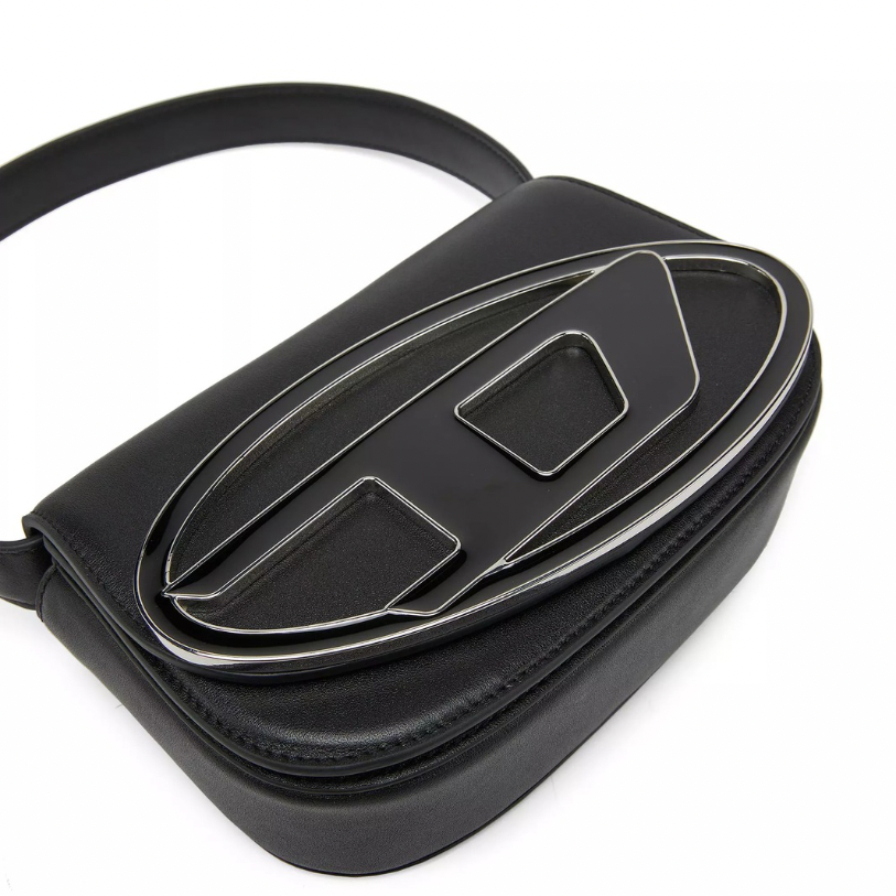 Diesel 1DR Leather Shoulder Bag | Black