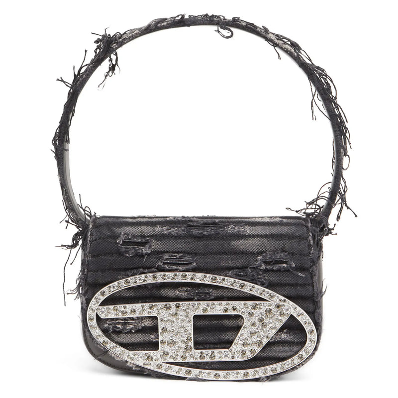 Diesel 1DR Leather Shoulder Bag | Denim Black